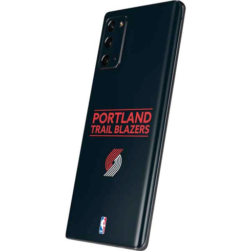 NBA Portland Trail Blazers Standard - Black Galaxy Note20 5G Skin