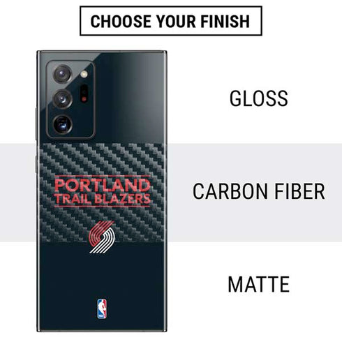 NBA Portland Trail Blazers Standard - Black Galaxy Note20 Ultra 5G Skin