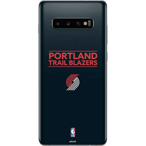NBA Portland Trail Blazers Standard - Black Galaxy S10 Plus Skin