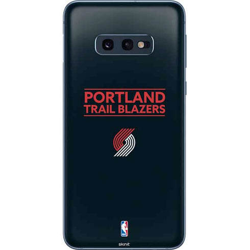 NBA Portland Trail Blazers Standard - Black Galaxy S10e Skin
