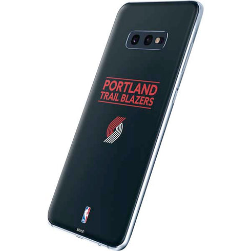 NBA Portland Trail Blazers Standard - Black Galaxy S10e Skin
