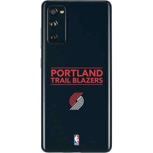 NBA Portland Trail Blazers Standard - Black Galaxy S20 Fan Edition Skin