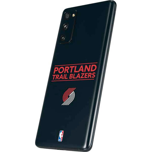 NBA Portland Trail Blazers Standard - Black Galaxy S20 Fan Edition Skin