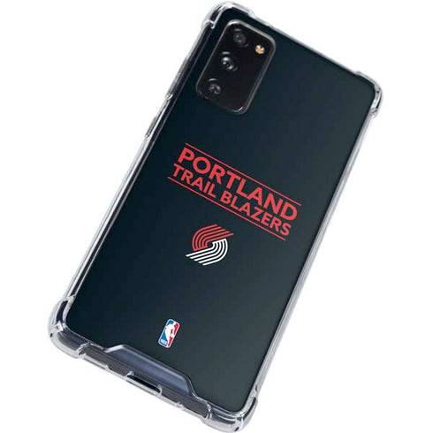 NBA Portland Trail Blazers Standard - Black Galaxy S20 FE Clear Case