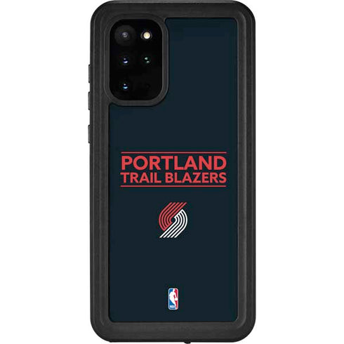 NBA Portland Trail Blazers Standard - Black Galaxy S20 Plus Waterproof Case