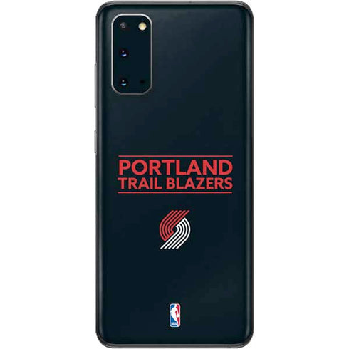 NBA Portland Trail Blazers Standard - Black Galaxy S20 Skin