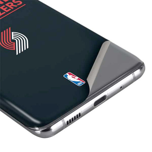 NBA Portland Trail Blazers Standard - Black Galaxy S20 Skin