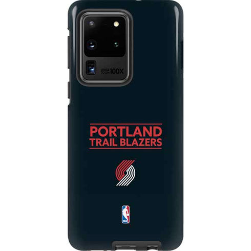 NBA Portland Trail Blazers Standard - Black Galaxy S20 Ultra 5G Pro Case