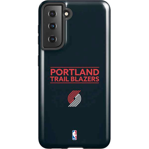 NBA Portland Trail Blazers Standard - Black Galaxy S21 5G Pro Case