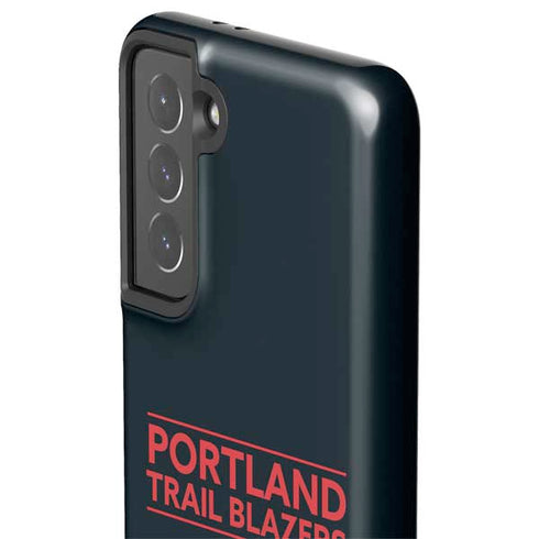 NBA Portland Trail Blazers Standard - Black Galaxy S21 5G Pro Case