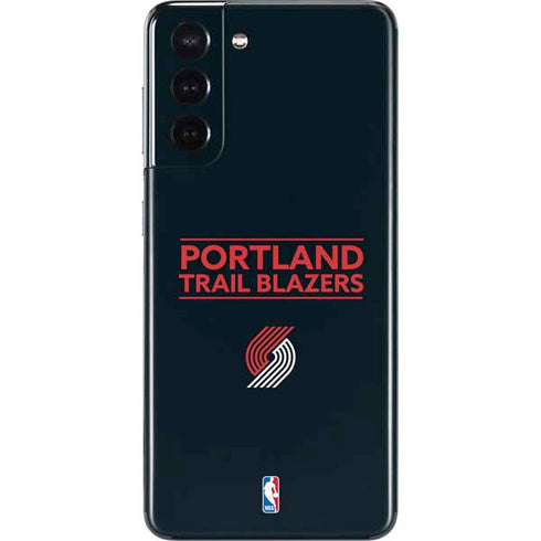 NBA Portland Trail Blazers Standard - Black Galaxy S21 5G Skin