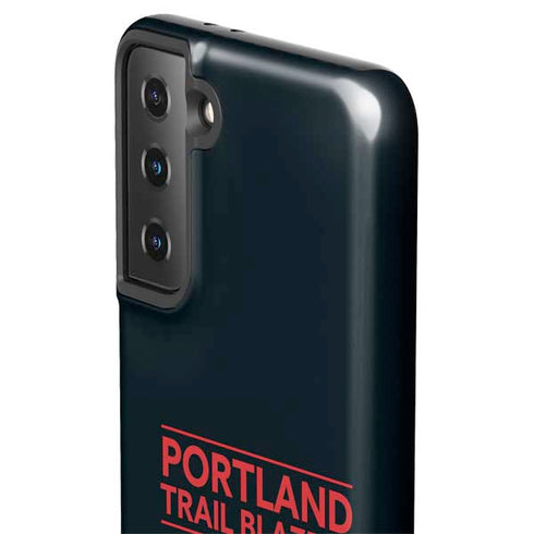 NBA Portland Trail Blazers Standard - Black Galaxy S21 Plus 5G Pro Case