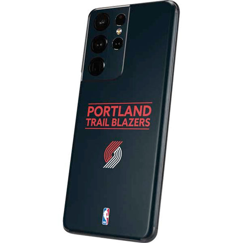 NBA Portland Trail Blazers Standard - Black Galaxy S21 Ultra 5G Skin