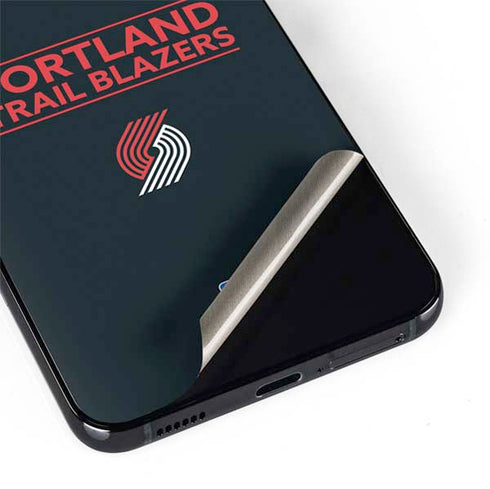 NBA Portland Trail Blazers Standard - Black Galaxy S22 Skin
