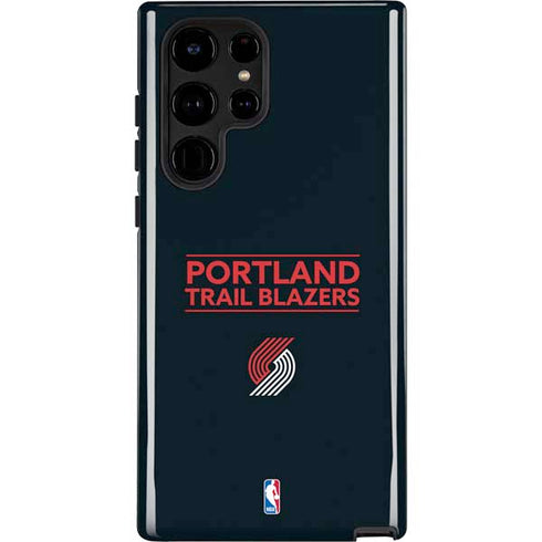 NBA Portland Trail Blazers Standard - Black Galaxy S22 Ultra Pro Case