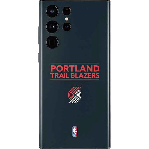 NBA Portland Trail Blazers Standard - Black Galaxy S22 Ultra Skin