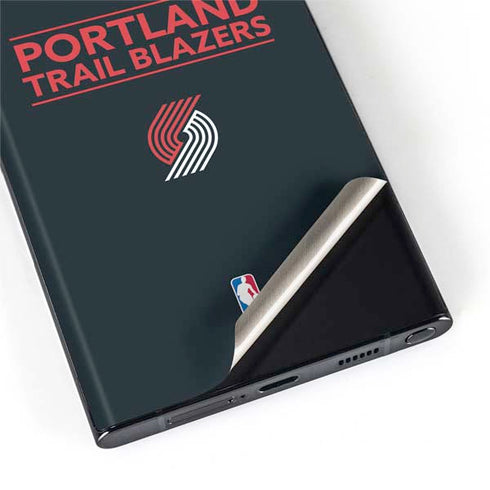 NBA Portland Trail Blazers Standard - Black Galaxy S22 Ultra Skin