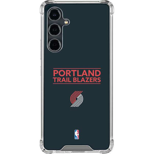 NBA Portland Trail Blazers Standard - Black Galaxy S23 FE Clear Case