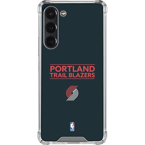 NBA Portland Trail Blazers Standard - Black Galaxy S23 Plus Clear Case
