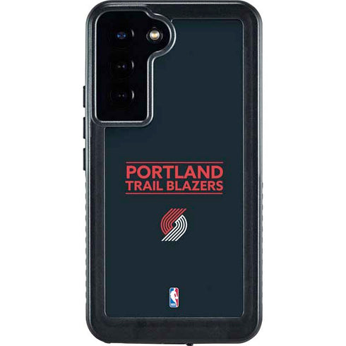 NBA Portland Trail Blazers Standard - Black Galaxy S23 Plus Waterproof Case