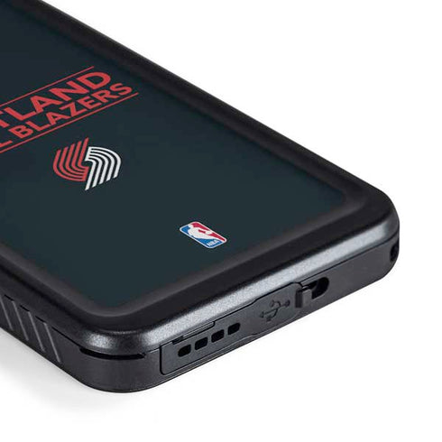 NBA Portland Trail Blazers Standard - Black Galaxy S23 Waterproof Case