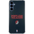 NBA Portland Trail Blazers Standard - Black Galaxy S24 Clear Case