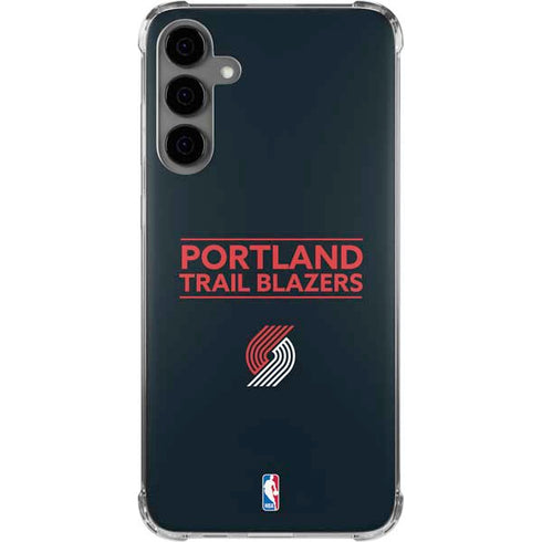 NBA Portland Trail Blazers Standard - Black Galaxy S24 Plus Clear Case
