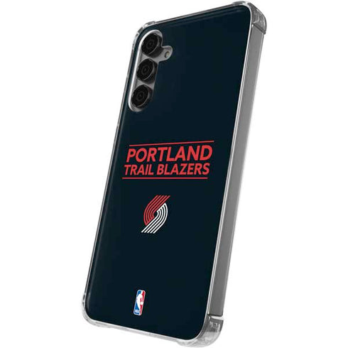 NBA Portland Trail Blazers Standard - Black Galaxy S24 Plus Clear Case