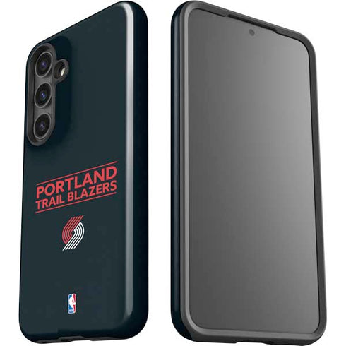 NBA Portland Trail Blazers Standard - Black Galaxy S24 Plus Impact Case