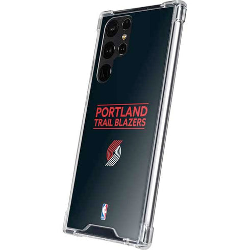NBA Portland Trail Blazers Standard - Black Galaxy S24 Ultra Clear Case