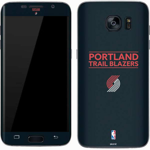 NBA Portland Trail Blazers Standard - Black Galaxy S7 Skin