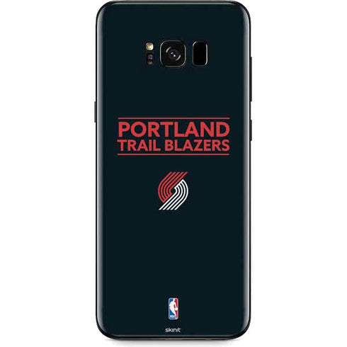 NBA Portland Trail Blazers Standard - Black Galaxy S8 Plus Skin