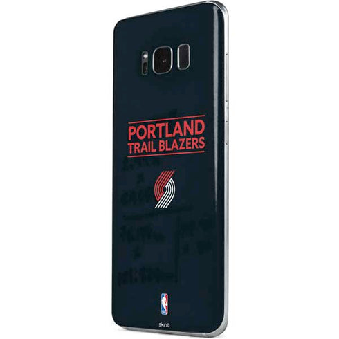 NBA Portland Trail Blazers Standard - Black Galaxy S8 Plus Skin