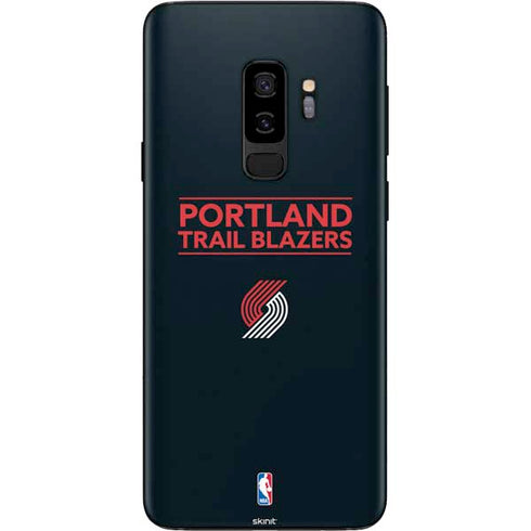 NBA Portland Trail Blazers Standard - Black Galaxy S9 Plus Skin