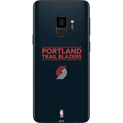 NBA Portland Trail Blazers Standard - Black Galaxy S9 Skin
