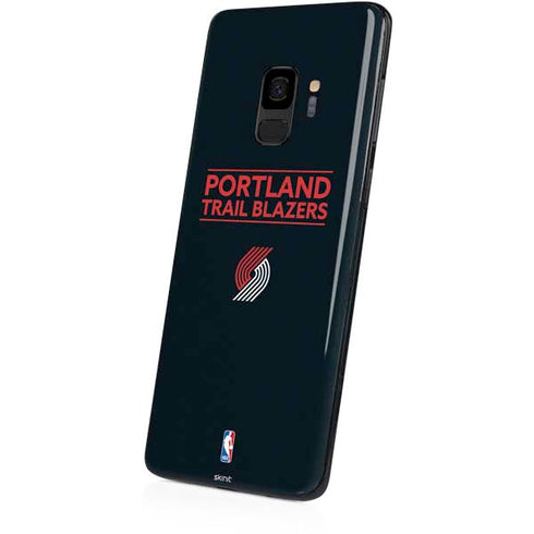 NBA Portland Trail Blazers Standard - Black Galaxy S9 Skin