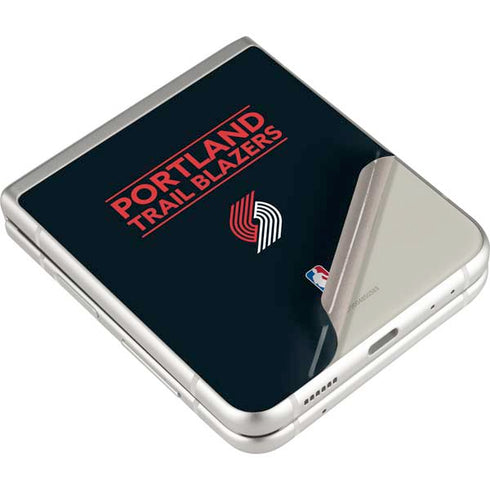 NBA Portland Trail Blazers Standard - Black Galaxy Z Flip3 5G Skin