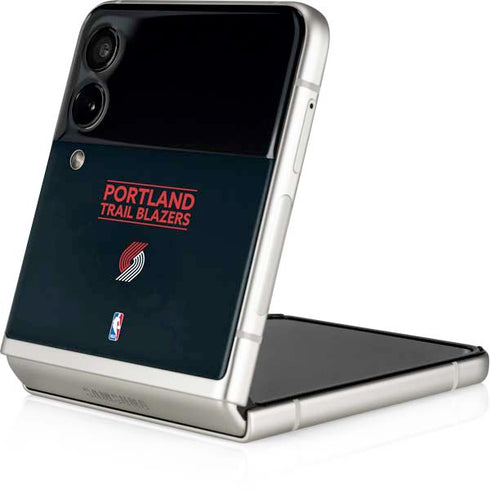 NBA Portland Trail Blazers Standard - Black Galaxy Z Flip3 5G Skin