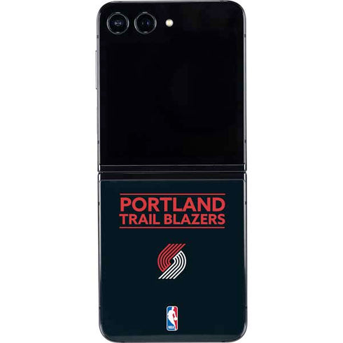NBA Portland Trail Blazers Standard - Black Galaxy Z Flip5 5G Skin