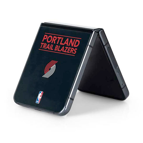 NBA Portland Trail Blazers Standard - Black Galaxy Z Flip5 5G Skin