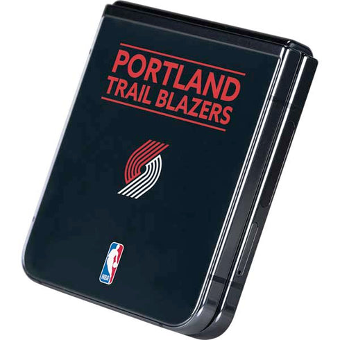 NBA Portland Trail Blazers Standard - Black Galaxy Z Flip5 5G Skin
