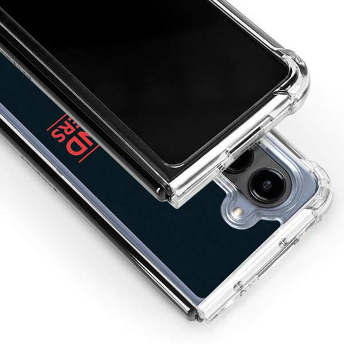 NBA Portland Trail Blazers Standard - Black Galaxy Z Fold5 5G Clear Case
