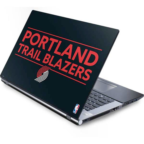 NBA Portland Trail Blazers Standard - Black Generic Laptop Skin