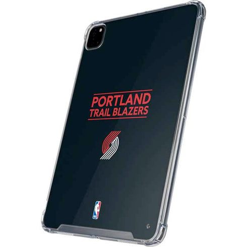 NBA Portland Trail Blazers Standard - Black iPad Pro 12.9in (2020) Clear Case
