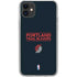 NBA Portland Trail Blazers Standard - Black iPhone 11 Clear Case