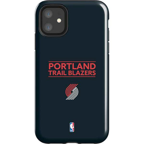 NBA Portland Trail Blazers Standard - Black iPhone 11 Impact Case