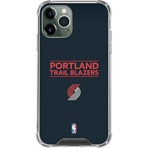 NBA Portland Trail Blazers Standard - Black iPhone 11 Pro Max Clear Case