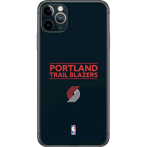 NBA Portland Trail Blazers Standard - Black iPhone 11 Pro Max Skin