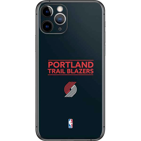 NBA Portland Trail Blazers Standard - Black iPhone 11 Pro Skin