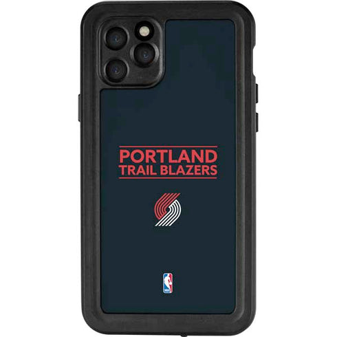 NBA Portland Trail Blazers Standard - Black iPhone 11 Pro Waterproof Case